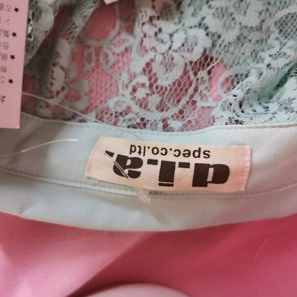 D.I.A. Gyaru Dress Small Mint Prom Party Casual Lace Pastel Kawaii Gyaru Style - Picture 2 of 10